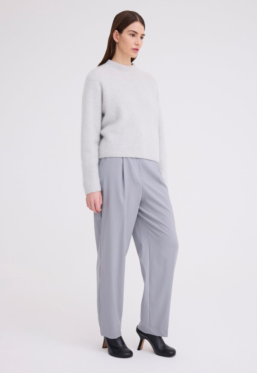 Jac + Jack Hudd Shimmer Wool Sweater - Frost Grey